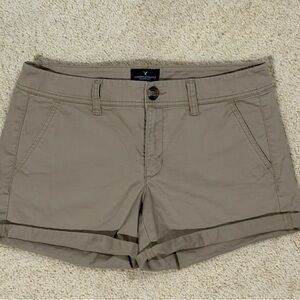 American Eagle Outfitters khaki Women's Shorts Stretch Midi (6)